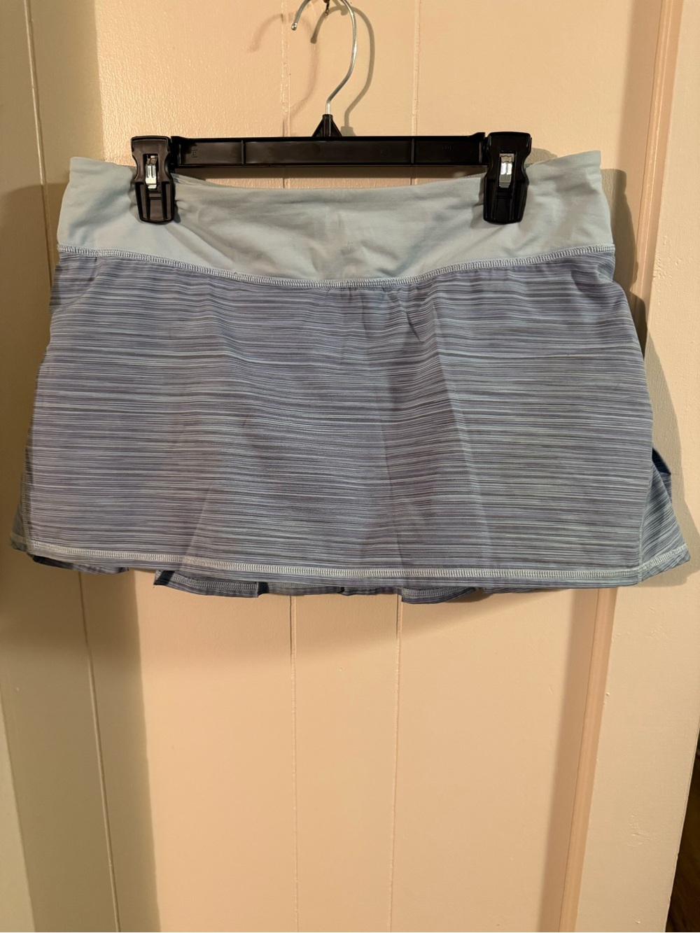lululemon athletica Light Blue Striped Mini Skirt